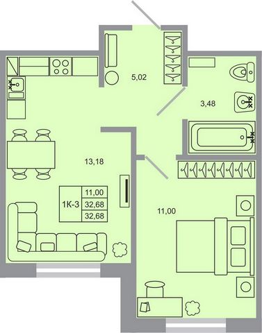 Продается 1-комн. квартира, площадью 32.68 м2 малоэтажной в монолитной новостройке в 5 мин. транспортом от м. Девяткино. Возможен вариант покупки с использованием ипотечных средств, есть рассрочка, возможна покупка с использованием материнского капит...