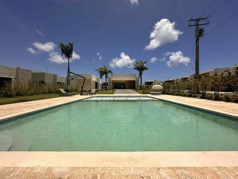 ATABEY RESIDENCES I VILLAS IN PUNTA CANA Just a few minutes from Downtown with different social areas such as: - Swimming pool - Heated terrace - Bar - Gym - Children's area - Living area - BBQ - Controlled entrance - Plots from 183.70 m2 and 75.57 m...