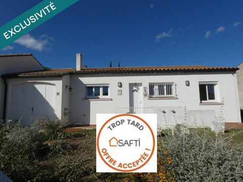 Villa plain pied 86m2, 3 chambres sur terrain de 423m2 avec garage