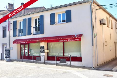 IMMEUBLE AVEC UN APPARTEMENT ET UNE BOUCHERIE CHARCUTERIE