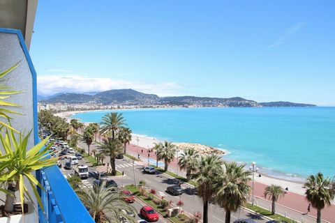 Promenade des anglais 3 pièces en étage élevé VUE MER a vendre