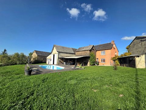 Charmant corps de ferme avec piscine sur un terrain de plus de 1 500m²