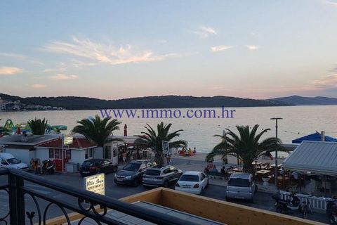 For sale is spacious apartment house situated on Čiovo island at first row to sea. House has three floors and due to its location there are beautiful views to sea and sunset from each floor. On ground floor there's modernly equipped restaurant with t...