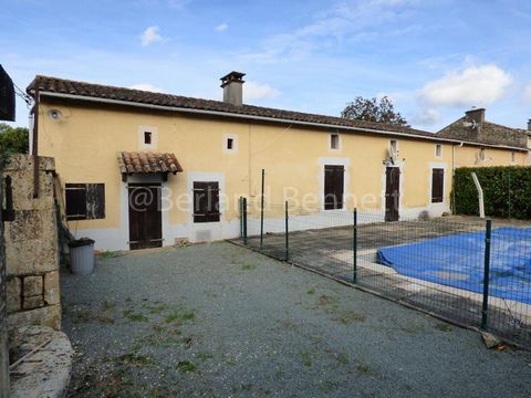 Situated in a quiet village in between the thriving market towns of Sauzé-Vaussais and Chef-Boutonne, this spacious south facing stone property offers an impressive 254m2 living space with a large veranda and benefits from double-glazing, gas central...