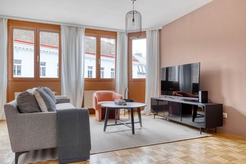 For stays longer than 1 month, we offer custom pricing. Please reach out for an exact quote! Discover the best of Vienna, with this two-bedroom 5th district - Margareten apartment with views over the city. It’ll be easy to simply show up and start li...