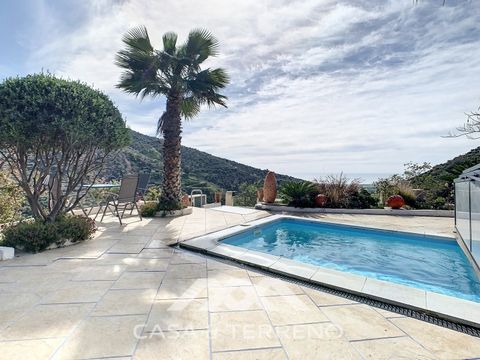 You are looking for a large villa with a heated swimming pool, neatly hidden nearly at the top of a mountain, surrounded by nature with breath-taking views of the valley up to the sea and the village of Arenas? This might just be what you are looking...