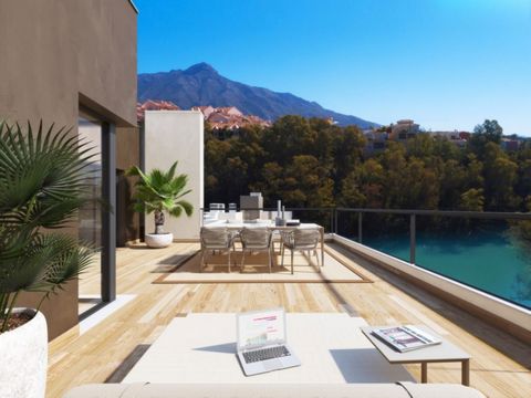 A private modern residential complex at the heart of Golf Valley in Nueva AndalucÃa just 5 kilometres from Puerto BanÃºs This new residential complex comprises 98 apartments distributed throughout several three storey buildings in contemporary Medite...
