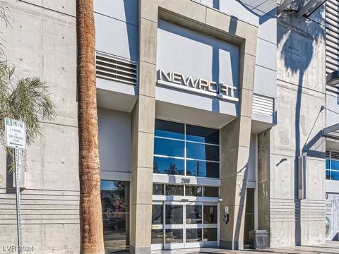 PRICE REDUCTION! LOFT LIVING AT ITS BEST! Experience the Newport Lofts, minutes from the Historic Casinos on Fremont Street. This 2 bedroom Industrial Style Condo comes fully furnished for immediate Loft Living. The Modern Kitchen has all Stainless a...