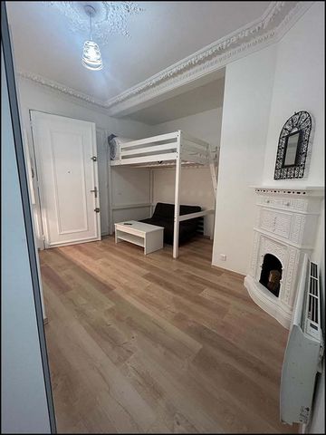 Nestled in a beautiful Haussmannian building secured with 2 entrance doors, this ground floor newly renovated studio has a small terrace. It has one double mezzanine bed and a sofa bed. It sleeps 3 adults. The apartment is a 5mn walk from Boucicaut M...