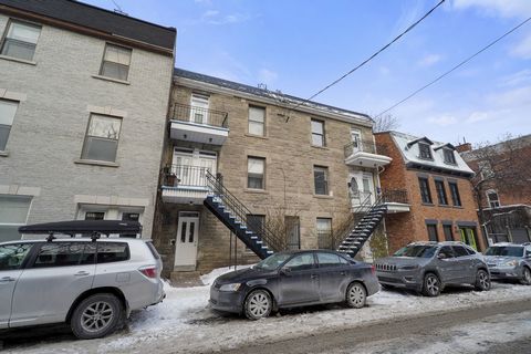 Superb triplex located in Ville-Marie and composed of 3 spacious apartments very well maintained over the years. Two of the apartments are rented and the top floor can be free to the buyer or can be rented at $1850 per month, all giving us a potentia...