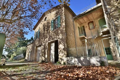 Charm and authenticity are the key words for this stone building that was once a plaster factory. It offers on the 1st floor 110m² of living space distributed as follows: a fitted kitchen with pantry, a living room with pellet stove opening onto the ...