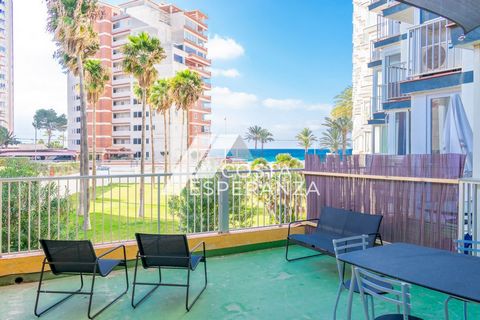 Flat with beautiful sea views, facing the Cala del Morelló, in Calpe, with the visual addition of the landscape of the Salinas on the other side of the building. The interior space consists of a bedroom with a built-in wardrobe, a bathroom equipped w...