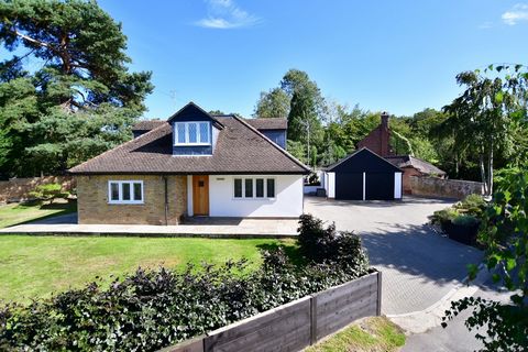 About this property:   This charming detached chalet bungalow is on the edge of Epping Forest in a rural location, nestling in the midst of grounds surrounded by mature trees and shrubs, providing privacy and security. It is approached via a wide, bl...