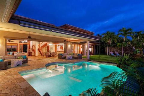 The Mahogany House in Keauhou Estates represents a pinnacle of luxury living on the Big Island, tailored for buyers with a taste for meticulous craftsmanship and sophisticated design. This property is distinguished by its use of high-quality material...