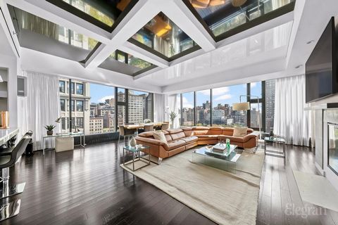 Discover unparalleled exclusivity in this remarkable 3-bedroom, 3.5-bath corner residence, Unit 8B, offering direct views over Union Square Park. With sweeping North and East exposures, a gas-burning fireplace, and floor-to-ceiling glass, this reside...