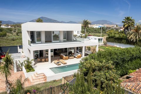 We are thrilled to present this modern south facing villa just 250m from the Mediterranean Sea near San Pedro town The property is built over two floors plus basement and rooftop terrace with views to mountains and the sea Some of the features includ...