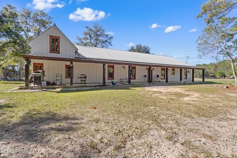 20 Acre Ponce De Leon Farm op enkele minuten van het kristalheldere water van PDL Springs State Park en op minder dan 1 uur van het suikerwitte zandstrand. Ruime gerenoveerde boerderij met XL chef's droomkeuken met bijpassende grote eetkamer. Deze sp...