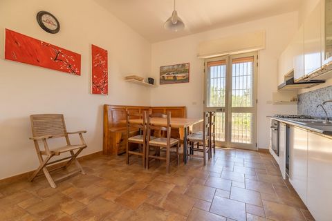 This comfortable residence offers a spacious private terrace and a pleasant location near the sea. It is very suitable for sunny holidays with family or friends. The seaside beach at Marina di Mancaversa is just 4 km from the property. Marina di Manc...