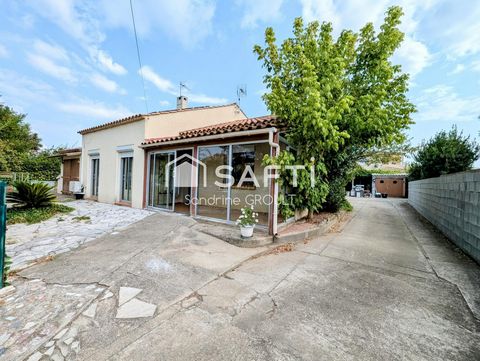 VILLA 4 FACES de 82m², 3 CHAMBRES sur 707m² de TERRAIN - GARAGE et ATELIERS- GROS POTENTIEL