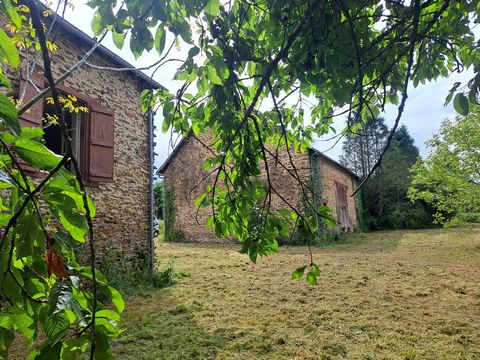 Maison et grange à rénover - Ségur le Château