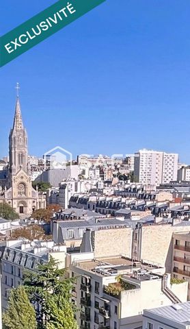 Au cœur de Ménilmontant, superbe 4 pièces lumineux avec vue imprenable sur l’église Notre-Dame-de-la-Croix