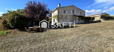 Ancienne Bastide Rénovée- grand terrain- un garage -places de parking