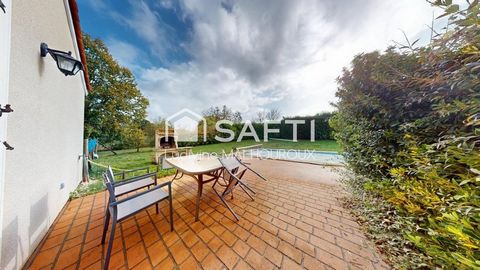 Maison de plein pied, avec piscine, 3 chambres, grand terrain & vue dégagée – Au calme, proche commodités