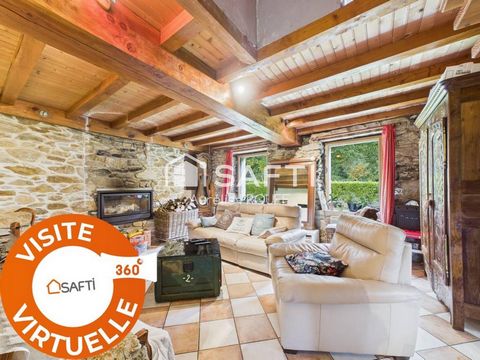 MORLAIX, CAMPAGNE, LONGERE HABITABLE DE PLAIN-PIED