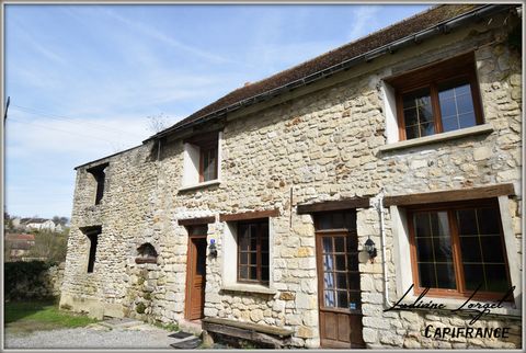 Dpt Aisne (02), à vendre MONTHIERS (02400) maison à renover de 95 m² -3 chambres -1 bureau - Terrain de 688,00 m²