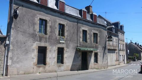 MARCON IMMOBILIER - CREUSE EN LIMOUSIN - REF 87897 - LA SOUTERRAINE - Marcon Immobilier offers you this real estate complex, well located in the city center including: an old shop with its T5 type accommodation including 4 bedrooms + office, large ki...