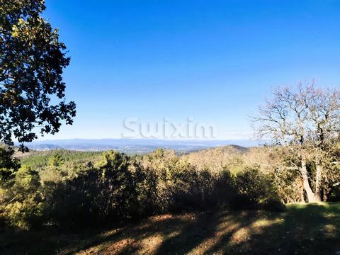 REF 67437AE: In the Gulf of Saint-Tropez, in the heart of the Massif des Maures, nestles a corner of paradise overlooking the valley. This dominant location offers an exceptional panoramic view! In a 4-hectare setting of calm and greenery, come and d...