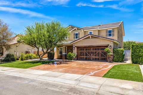 You're AirBnb/Short term rental dream home. No HOA! Located in one of the fastest growing cities in the Valley. This flawless property finished in 2006, located on a premium oversized lot. Southwest views of the Santa Rosa mountains are one of the am...