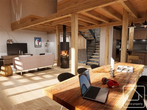 Appartement no:1 is a spacious four bedroom triplex apartment in the sought after village of Les Praz. The full renovation project is being carried out by renowned local architect Chevallier, whose design places emphasis on maintaining the charm of t...