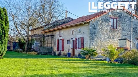 A26372CGL16 - Nestling in the Charente countryside close to all amenities, this group of two stone houses combines the comfort and charm of character homes: exposed stonework and beams, terracotta floor tiles, parquet flooring and wood-burning stoves...