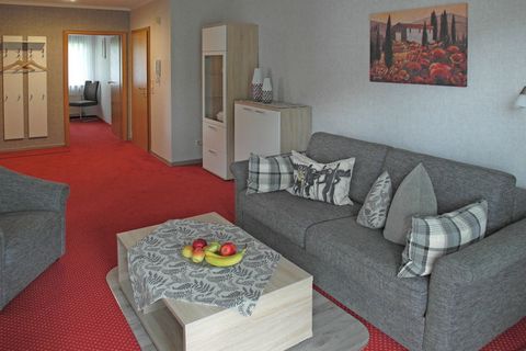 The modern 3 bedrooms apartment is situated in the tranquil town of Schwalefeld and is suitable for families and groups. It accommodate 6 persons. From there, in the garden adjoining the house there is a parasol and loungers where you can relax, or s...
