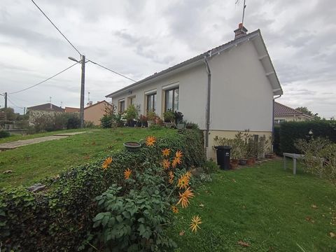 The front door leads into a hall of 7m². On your right is the living room with a fireplace and wood burner for winter evenings. On your left is a fitted kitchen. The corridor leads to the two bedrooms, the shower room and the toilet. on the lower flo...