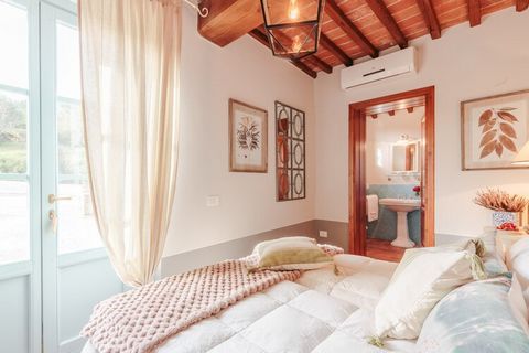 Welcome to a beautifully restored detached farmhouse nestled within a breathtaking private country estate. Surrounded by immaculate countryside, olive groves, and lush gardens, this enchanting retreat offers a slice of Tuscan paradise. Enjoy leisurel...