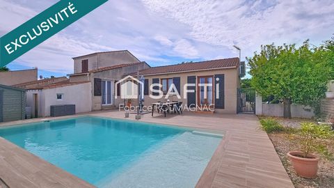 Villa de 95 m² de plein-pied avec trois chambres piscine garage et place de parking