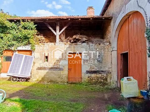 Maison + Grange + Terrain – Fort potentiel à Beaulieu-sur-Sonnette