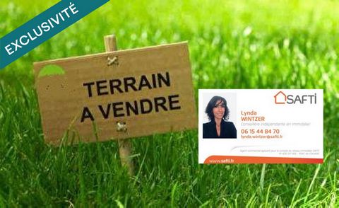 A Ebersheim, proches commodités et axes routiers : Beau terrain de construction 598m2