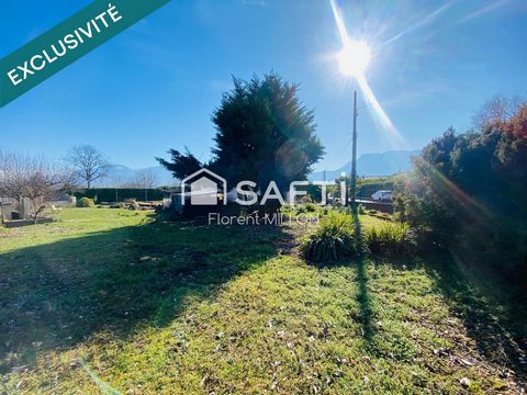 Terrain de 770 m² plat avec vue sur les montagnes