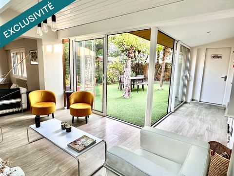 BORDEAUX Judaique - Echoppe rénovée de plain pied, 4 chambres, jardin ouest, garage