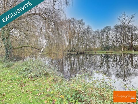 magnifique terrain de loisirs avec étang poissonneux à Belgeard