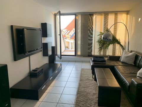 Arrive, enjoy the chic design of the apartment and relax after a hard day on the sunny balcony. Light-flooded maisonette apartment in the popular south of Hilden, quiet residential area with very good infrastructure (shops, kindergartens, schools, sp...
