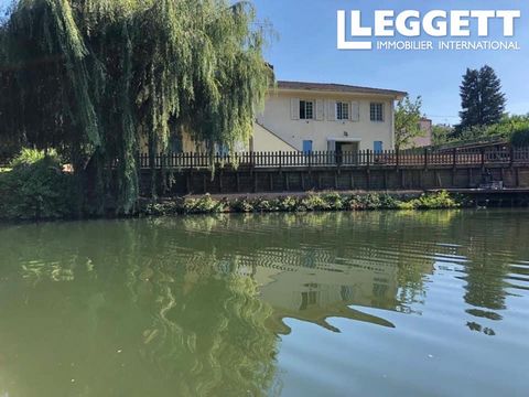 A17230 - Spacious villa with fantastic views over the RIVER LOT. Comes with its own fishing rights. Built in 1960, this house has a large lounge with a funky wood burner and 5 french windows, 3 leading to a large terrace overlooking the river and 2 l...