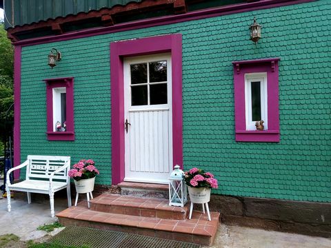 A small house in the forest. Surrounded by beautiful walking and shopping streets, close to the river. This beautiful renovated train house is fully equipped, very comfortable and has everything you can imagine. Stunning location for those who desier...