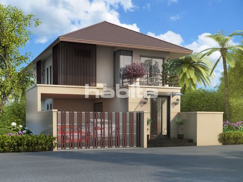 The 2-storey house is located on a plot of 244 square meters, the living area of the house is 199 square meters with 3 bedrooms, 3 bathrooms and parking for two cars. Optional: furniture package with household appliances and decor. Just a 15-minute d...