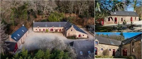 Dpt Morbihan (56), à vendre LE FAOUET Propriété du 19ème de 890 m² sur Domaine de 8 Hectares