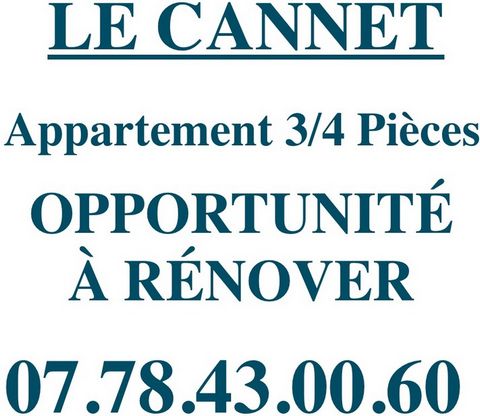 Dpt Alpes Maritimes (06), à vendre CANNES LA BOCCA appartement T3