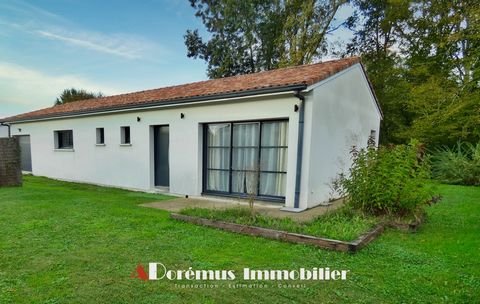 Près SADIRAC - DORÉMUS IMMOBILIER vous propose cette maison contemporaine de 2017, en parfait état, comprenant de plain pied : entrée (placards), salon/séjour lumineux avec cuisine ouverte aménagée et équipée, cellier, Suite parentale (chambre, dress...